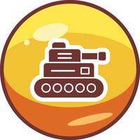 icono de vector de tanque militar