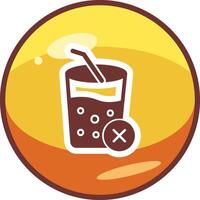 No jugos vector icono