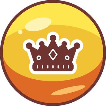 icono de vector de corona