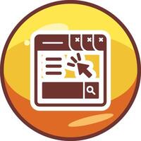 icono de vector de página web