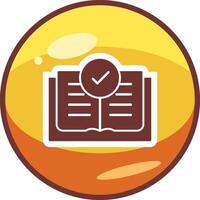 icono de vector de libro abierto