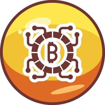 icono de vector de bitcoin