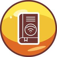 Wifi libro vector icono