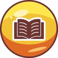 icono de vector de libro abierto