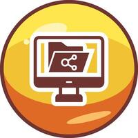 icono de vector de intercambio de archivos