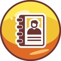 Contact Book Vector Icon