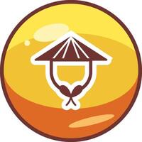 Chinese Hat Vector Icon