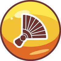 Chinese hand fan Vector Icon