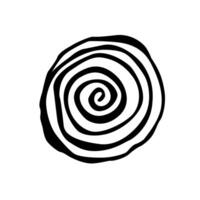 el espiral remolinos velocidad circular símbolo, retorcido remolino elementos, psicodélico hipnosis símbolos, moderno textura Arte logo vector señales