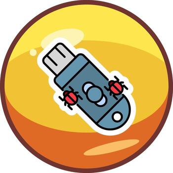 icono de vector de pendrive