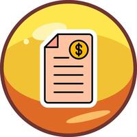 Shopping Invoice Vector Icon