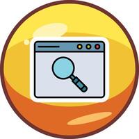 Browser Searching Vector Icon