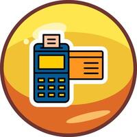 Credit Card Machine Vector Icon