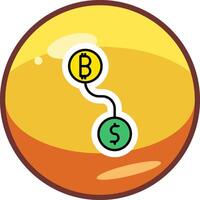 Btc conversion Vector Icon