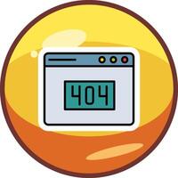 404 Error Vector Icon