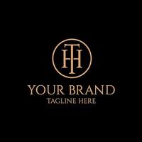 Modern creative TH pr HT Logo Design template. icon initials based Monogram and Letters vector