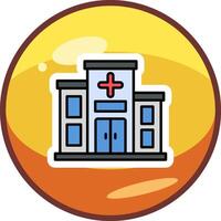 icono de vector de hospital