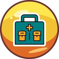 Military First Aid Kit Vector Icon