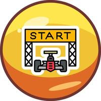 Starting Race  Vector Icon