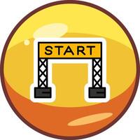 Start Line Vector Icon