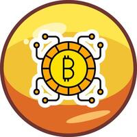 icono de vector de bitcoin