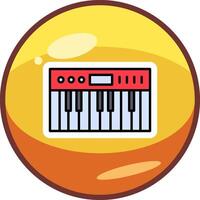 icono de vector de piano