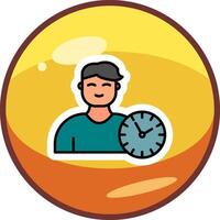 icono de vector de gestión de tiempo