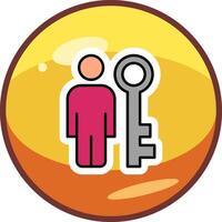 Key Person Vector Icon