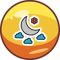 icono de vector de luna