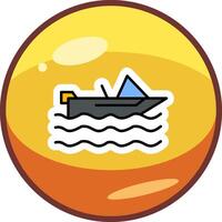 Motorboat Vector Icon