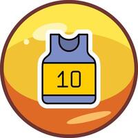 baloncesto jersey vector icono