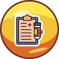 Urine Report Vector Icon