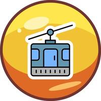 Cable Car Cabin Vector Icon