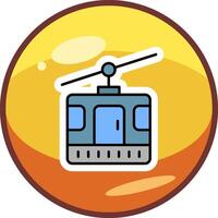 Cable Car Cabin Vector Icon