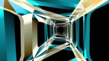 abstrakt beschwingt Tunnel Digital Rendern video