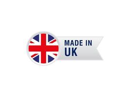 Made In UK stamp sticker label vector design