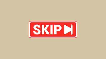 Skip button animation  for video advertisements