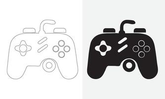 joystick icon configuration. Icon of a controller for video games. Vector illustration of a game console icon, flat collections symbol sign