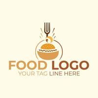 ilustración de un comida logo diseño vector