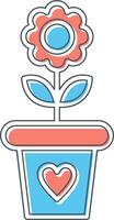 Flower Pot Vector Icon