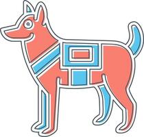 Military Dog Vector Icon