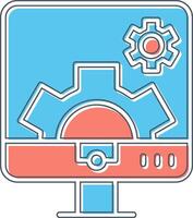 Computer Settings Vector Icon