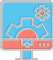 Computer Settings Vector Icon