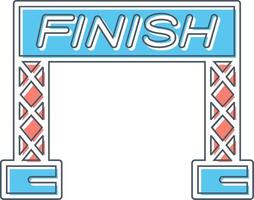 Finish Line Vector Icon