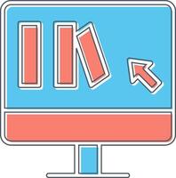 Online Book purchase Vector Icon