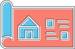 House Blueprint Vector Icon