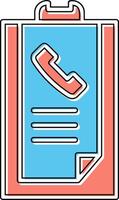 Call list History Vector Icon