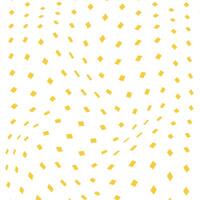 abstract simple gold metal color small rectangle wavy distort pattern on white background vector