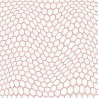simple abstract tomato color small poligon hexagon wavy pattern on white background vector
