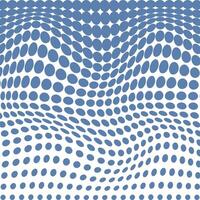 simple abstract blueberry color polka dot halftone wavy distort pattern vector